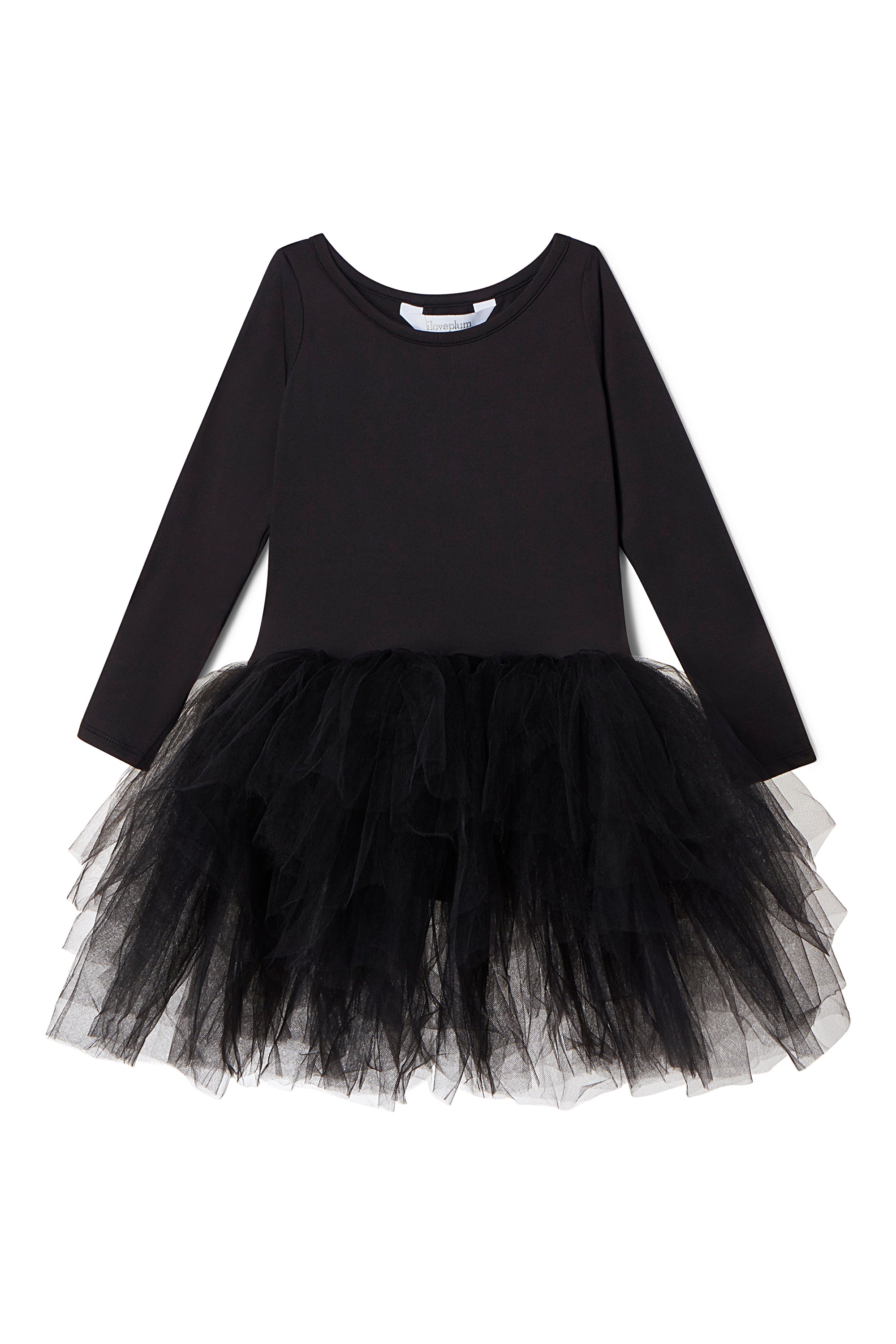B.F.F. Baby & Little Girl Tutu Long Sleeve Dress in Stella Black ...
