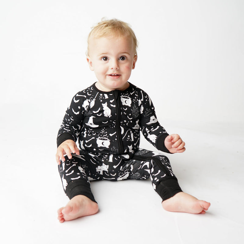 Emerson and Friends Convertible Footie Pajamas | Hocus Pocus Bamboo