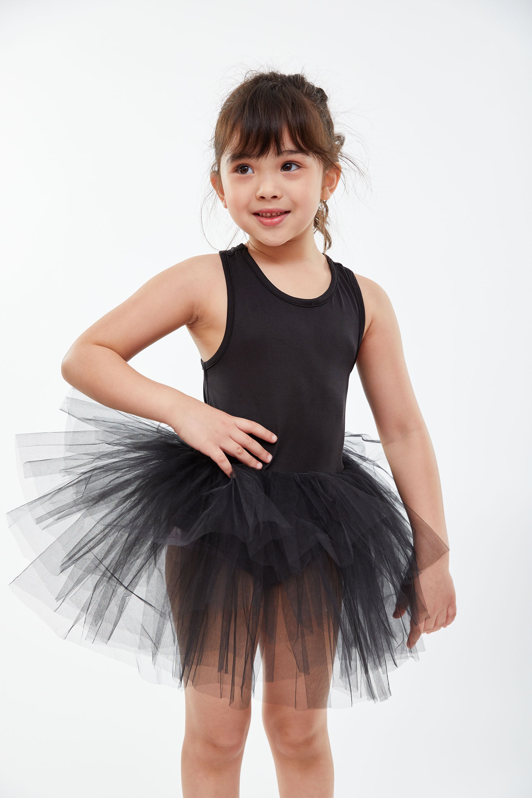B.A.E. Baby & Little Girl Tutu Dress in Stella Black – iloveplum
